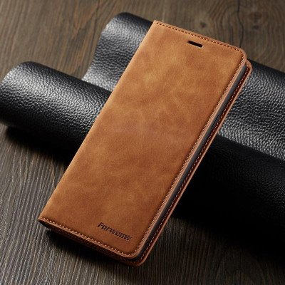 Bao Da Bò Non Dành Cho SamSung Galaxy A16 , A26 , A36 , A56 Chính Hãng Forwenw Có Ngăn Đựng Tiền và Thẻ - Hàng Nhập Khẩu