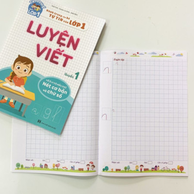 Combo 4 cuốn Bé học toán và Luyện viết - Hành trang cho bé tự tin vào lớp 1