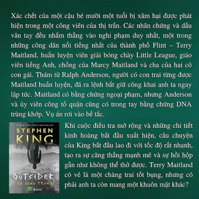 Sách - The Outsider - Kẻ Song Trùng - Stephen King - 1980 Books