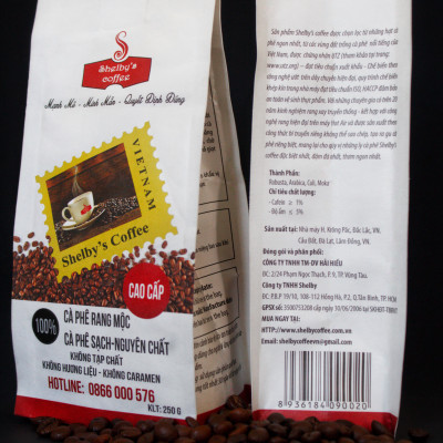 CÀ PHÊ CAO CẤP SHELBY DÀNH RIÊNG CHO TÍN ĐỒ ĐAM MÊ CÀ PHÊ  250GR - PREMIUM BLEND