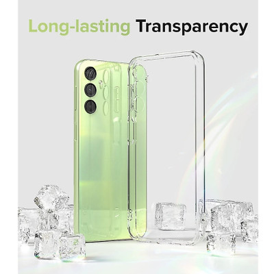 Ốp lưng silicon dẻo cho Samsung Galaxy M35 | M55 chuẩn 5G Ultra Thin trong suốt mỏng 0.6mm độ trong tuyệt đối chống sốc chống trầy xước - Hàng nhập khẩu