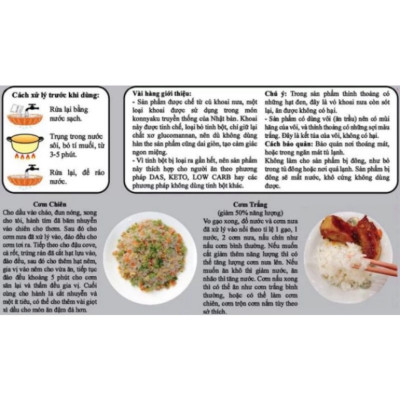 Combo 4 Gói Cơm Nưa Vị Nguyên Das Keto 240g