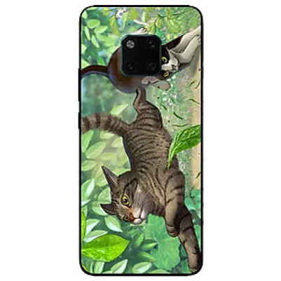 Ốp lưng in cho Huawei Mate 20 Pro Mẫu Bắt Mèo