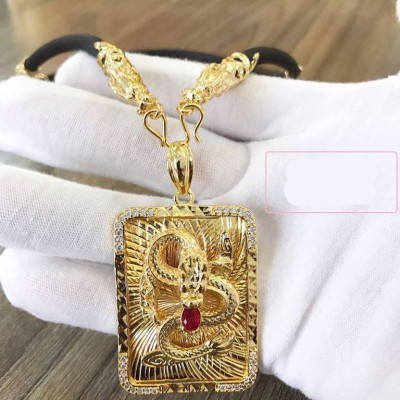 Dây Chuyền Nam Mặt Rồng Vàng Mạ 24k MD54