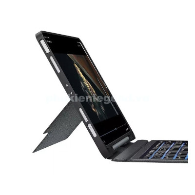 Bao Da Bàn Phím cho iPad Air 11inch M3 , Air 6 11inch M2 , Air 5 , Air 4 Bluetooth Có Đèn Led Phím, Trackpad Mượt, Có Thể Tháo Rời Bàn Phím WIWU Mag Touch - Hàng chính hãng