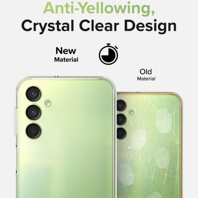 Ốp lưng silicon dẻo cho Samsung Galaxy A05, A05s hiệu Ultra Thin trong suốt mỏng 0.6mm độ trong tuyệt đối chống trầy xước - Hàng nhập khẩu