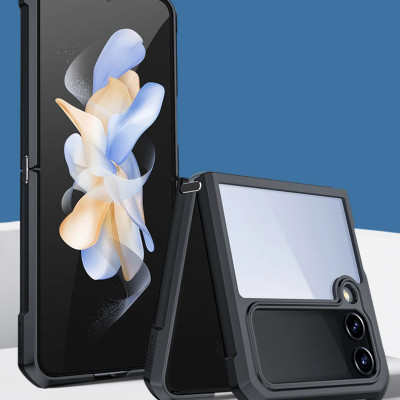 Ốp lưng cho Samsung Galaxy Z Flip 3 (Flip 3), Z Flip 4 (Flip 4), Z Flip 5 (Flip 5) hiệu XUNDD trong viền màu chống ố, chống sốc cao cấp - Hàng nhập khẩu