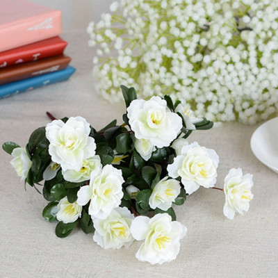 Cụm hoa đỗ quyên giả - dài 40cm - 12 nhánh - Cây giả, hoa lụa trang trí nhà cửa