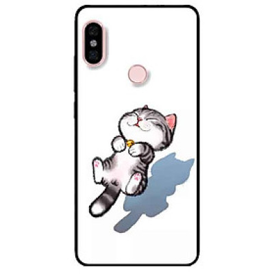 Ốp lưng in cho Xiaomi Redmi Note 6 Pro Mẫu Mèo Sọc