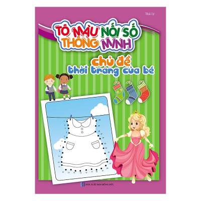 Tô Màu Nối Số Thông Minh Cho Bé 3-6 Tuổi (Bộ Túi 8 Cuốn) (Tặng kèm booksmark)