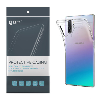 Ốp Lưng Silicon TPU trong suốt GOR cho Samsung Note 10/ Note 10 Plus_Hàng NHập Khẩu