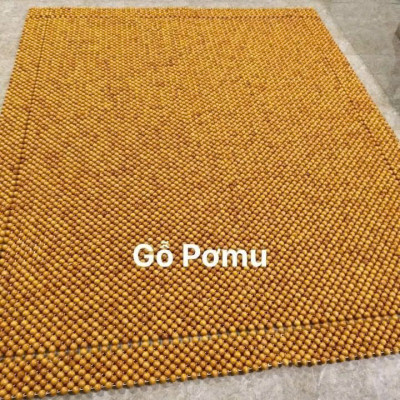 Chiếu Hạt Gỗ Pơ Mu Cao Cấp - Kích Thước 1,6mx2m hạt 1.8cm ( video , hình thật )