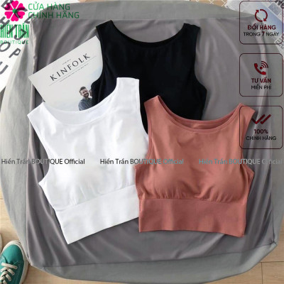 Áo croptop Hiền Trần BOUTIQUE có đệm ngực siêu xinh
