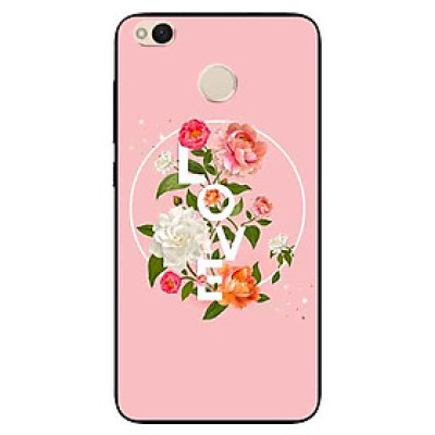 Ốp lưng in cho Xiaomi Redmi 4 (4x) Mẫu LOVE Hoa