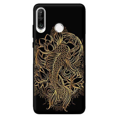 Ốp lưng in cho Huawei P30 Lite Chép Vàng Trên - Hàng chính hãng