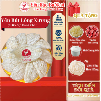 Bộ Quà Tặng 100g Tổ Yến Sào Cao Cấp dành BIẾU TẶNG Người Thân Đối Tác - Yến Sào BaNest