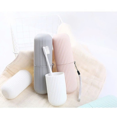 Hộp Đựng Bàn Chải, Kem Đánh Răng, Lược, Khăn Mặt  Hộp Đựng Đồ Mang Đi Du Lịch Tiện Lợi Nhiều Màu Sắc MÀU XANH