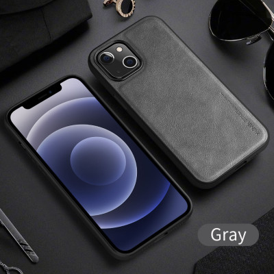 Ốp lưng da cho iPhone 14, 14 Pro, 14 Plus, 14 Pro Max, iPhone 15, 15 Pro, 15 Plus, 15 Pro Max hãng X-level cao cấp viền mềm chống sốc - Hàng chính hãng