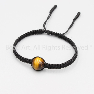 Vòng Tay Mắt Hổ Vàng Nâu 10MM Loại A, Hợp Mệnh Thổ, Kim, Vòng Tay Phong Thuỷ, Chuỗi Hạt S50 - Bead Art