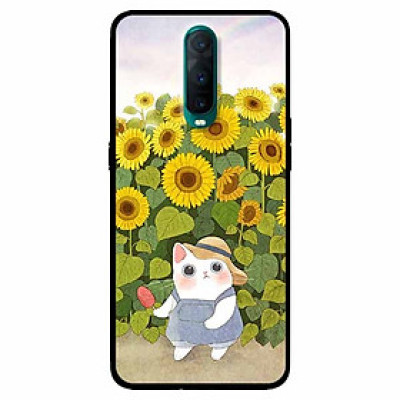 Ốp lưng dành cho Oppo R17 Pro mẫu Mèo Mập Hướng Dương