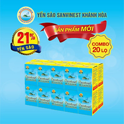 [Combo 20 lọ] Nước Yến sào Sanvinest Khánh Hòa dành cho người cao tuổi lọ 70ml - S205
