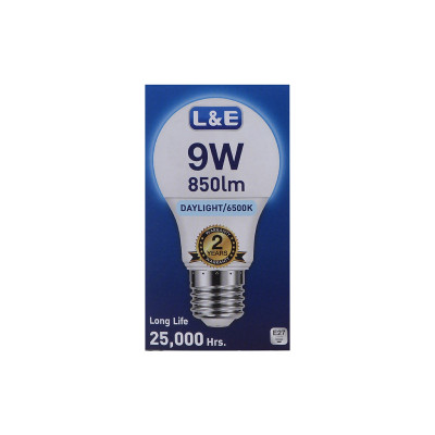 BÓNG LED BULB L&E#LED-Bulb-850LM/865/9W/E27(G3) DAYLIGHT