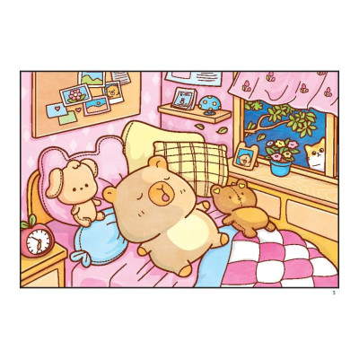 Sách Tô Màu - Hạnh Phúc Nhỏ Của Capybara - 64 Trang - 31 Chủ Đề - Minh Thắng