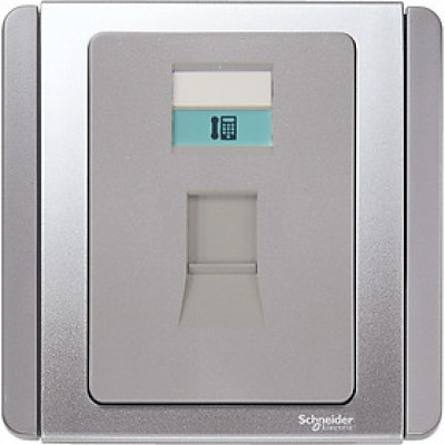 Ổ điện thoại/internet E3031RJK GS Bạc Schneider | Chính hãng |
