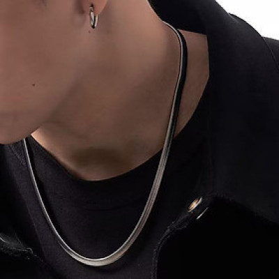 Vòng cổ nam -  titan unisex sợi mì, Vòng cổ titan lụa mỏng không phai màu không rỉ sét trangsucpt