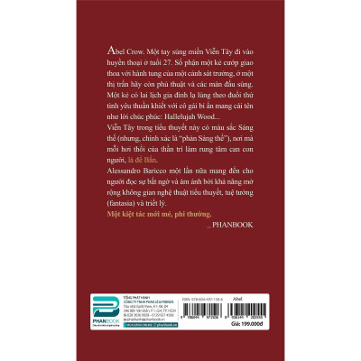 Sách - Abel - Một Truyện Siêu Hình Học Cao Bồi Viễn Tây - Alessandro Baricco - Phanbook