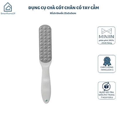 Dụng Cụ Chà Gót Chân Có Tay Cầm - Tẩy Tế Bào Chết, Giúp Da Chân Mềm Mại, Sạch Sẽ - HÀNG CHÍNH HÃNG MINIIN