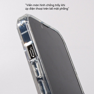 Ốp lưng giảm sốc chống va đập chống ố vàng cho iPhone 15 Pro Max / 15 Pro / 15 Plus / iP 15 hiệu X-level ICE Crystal trang bị đệm khí ẩn bốn góc, Mặt lưng PC chống ố vàng - Hàng nhập khẩu