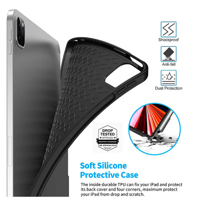 Bao da bàn phím kèm TrackPad cho iPad Air 6 11 inch M2 / iPad pro 11 2024 M4 chính hãng WIWU Mag Touch IPad Keyboard, có thể tháo rời, có đèn LED - Hàng chính hãng 