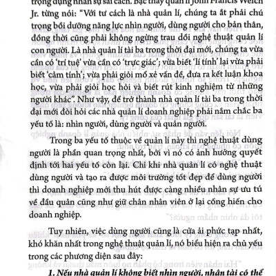 Thuật Dùng Người - Bí Quyết Để Trở Thành Nhà Quản Lí Tài Ba