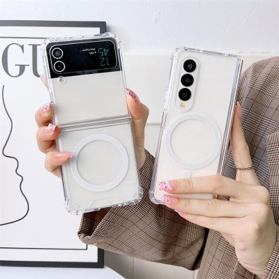 Ốp Lưng Từ Tính Cho Samsung Galaxy Z FOLD 6 / Z FOLD 5 / Z FOLD 4 / Z FLIP 5 / Z FLIP 4 / Z FLIP 3 Từ Tính Trong Suốt