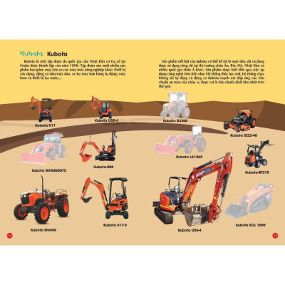 Sách - Bóc Dán Hình Sticker Thông Minh - Các Hãng Xe Công Trình Trên Thế Giới - Việt Thư