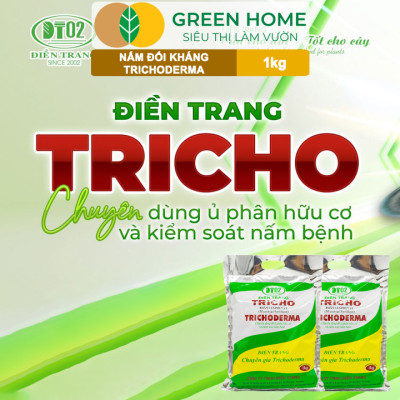 Nấm Đối Kháng Trichoderma Greenhome, Điền Trang, Bao 1kg, Ủ Phân Hữu Cơ, Ủ Rác, Đậu Tương, Khử Mùi, Cải Tạo Đất