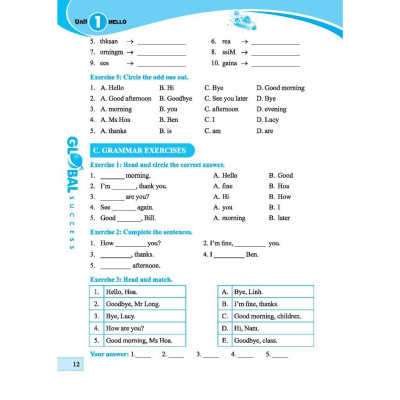 Sách - Global Success - Trọng Tâm Kiến Thức Và Bài Tập Thực Hành Tiếng Anh Lớp 3 - Có Đáp Án - Tập 1 - Minh Thắng