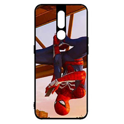 Ốp Lưng in cho Oppo F11 Pro Mẫu Nhện Cầm Điện Thoại - Hàng Chính Hãng