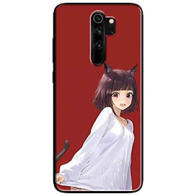 Ốp lưng in cho Xiaomi Redmi Note 8 Pro Mẫu Cô Gái Mèo Vàng