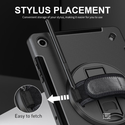 Ốp lưng cho Samsung Tab A9 Plus (X210/X215/X216) Zaki Rugged Case 360 - Hàng Chính Hãng