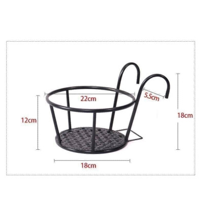 Giỏ Sắt Treo Chậu Cây, Kệ Để Chậu Hoa Cây Cảnh Có Móc Treo Ngoài Ban Công Tiện Lợi - Hàng Loại 1 - Chính Hãng MINIIN