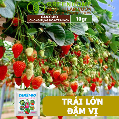 Phân Bón Canxi Bo Greenhome, Viên 10Gr, Tăng Đậu Trái, Chống Rụng Hoa Và Trái Non, Chống Thối Trái