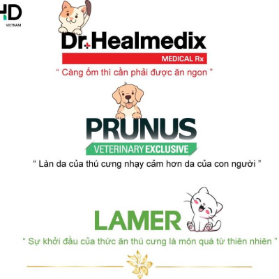 1.5kg Thức ăn hạt khô cho chó viêm da chống dị ứng Dr. Healmedix Ultra K1000+ Plus Prunus Medical Rx