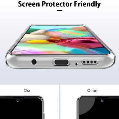 Ốp lưng dẻo silicon cho Samsung Galaxy A71 hiệu Ultra Thin (siêu mỏng 0.6mm, chống trầy, chống bụi) - Hàng nhập khẩu