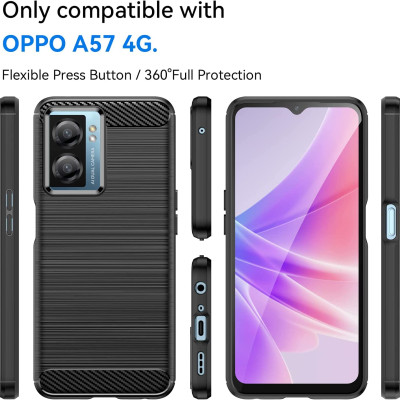 Ốp lưng chống sốc vân kim loại cho Oppo A57 4G / 5G hiệu Likgus (bảo vệ toàn diện, chống va đập) - hàng nhập khẩu
