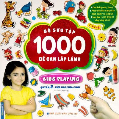 Bộ Sưu Tập 1000 Đề Can Lấp Lánh - Quyển 2: Vừa Học Vừa Chơi