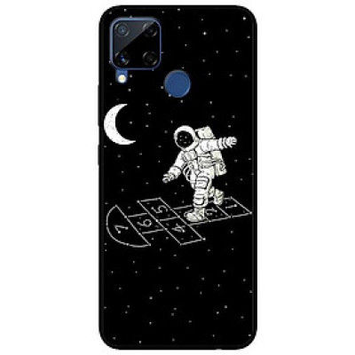 Ốp lưng dành cho Realme C15 mẫu Vũ Trụ Mặt Trăng