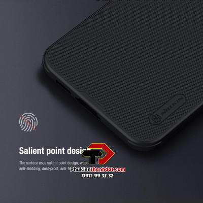 Ốp lưng SamSung Galaxy S23 FE chính hãng Nillkin dạng sần chống bám vân tay, chống sốc cho máy  - Hàng chính hãng
