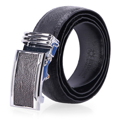 Thắt lưng nam da đà điểu Huy Hoàng trơn 3,5P màu đen, nâu đất, vàng bò, nâu đỏ HT4409-10-11-12 